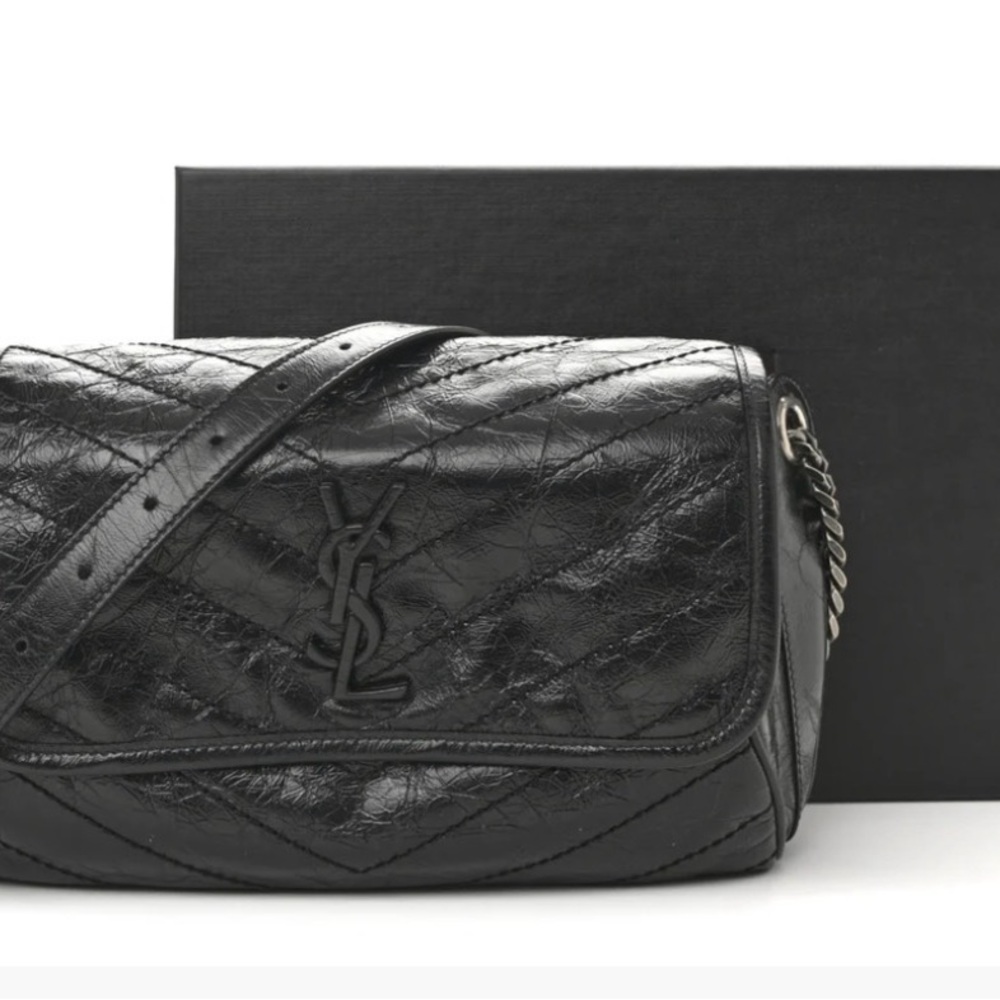 Saint Laurent Black Leather Niki Belt/Crossbody/Sling/ShoulderBag - Picture 3 of 12
